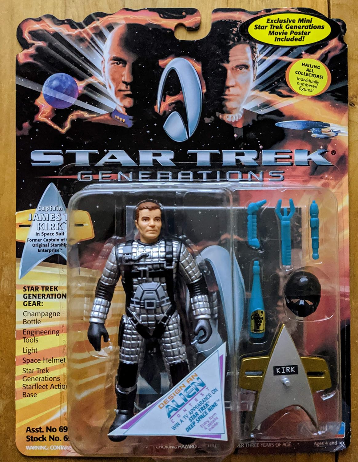 Star Trek: Generations| Captain James T Kirk in Space Action Figure
