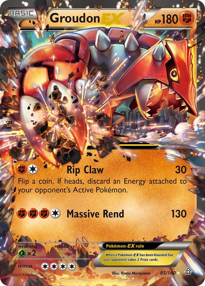 Pokémon: Groudon EX - 85/160 - Primal Clash - VGMX