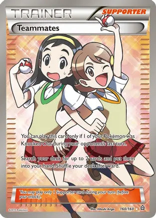 Teammates (160 Full Art) - XY - Primal Clash