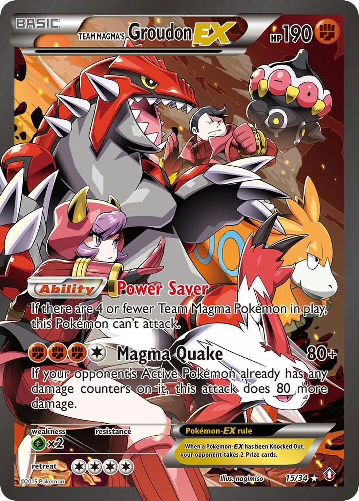 Team Magma's Groudon EX - Double Crisis (DCR)