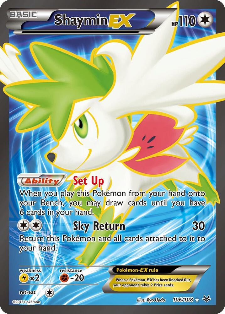 Pokémon: Shaymin EX (106 Full Art) - XY - Roaring Skies - VGMX