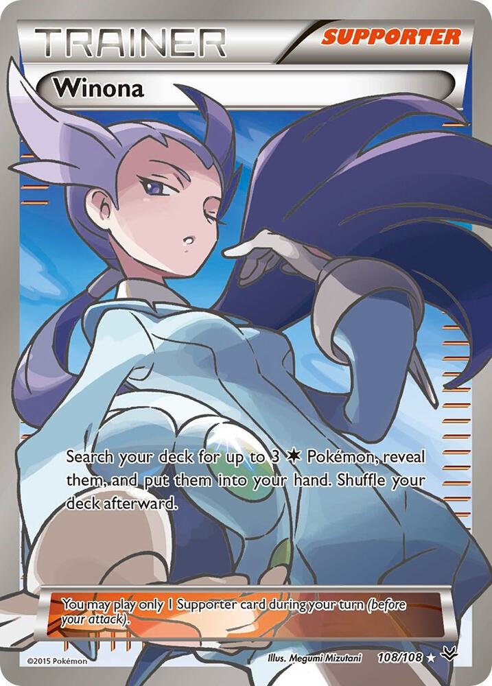 Pokémon: Winona (108 Full Art) - XY - Roaring Skies - VGMX