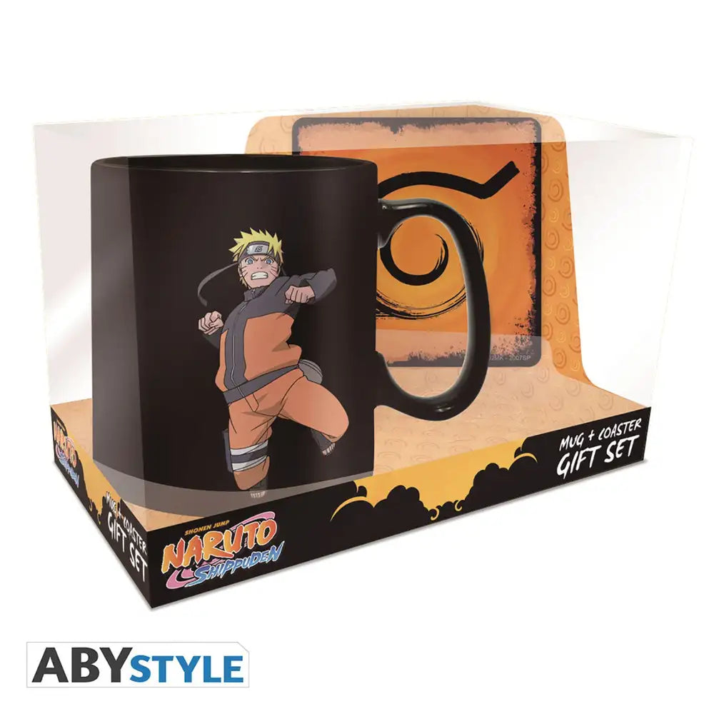 Naruto Shippuden Heat-Change Mug & Coaster Set