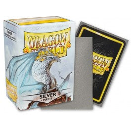 Dragon Shield Sleeves: Standard Matte - Silver 100CT - VGMX