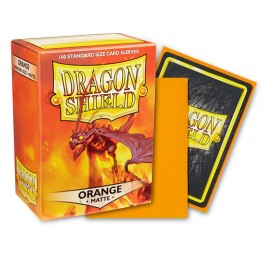 Dragon Shield Sleeves: Standard Matte - Orange 100CT - VGMX