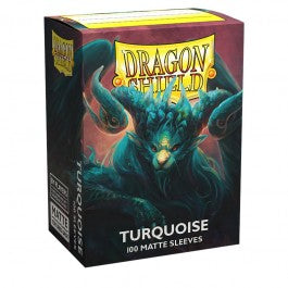 Dragon Shield Sleeves: Standard Matte - Turquoise 100CT - VGMX