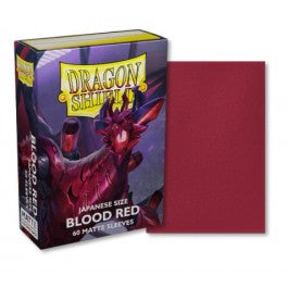 Dragon Shield Sleeves: Japanese Matte - Blood Red 60CT