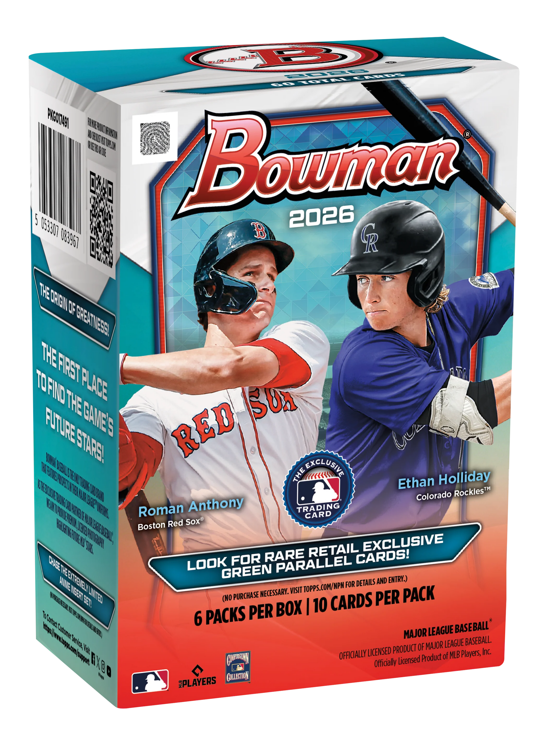 2026 Bowman MLB Baseball - Value Box - VGMX