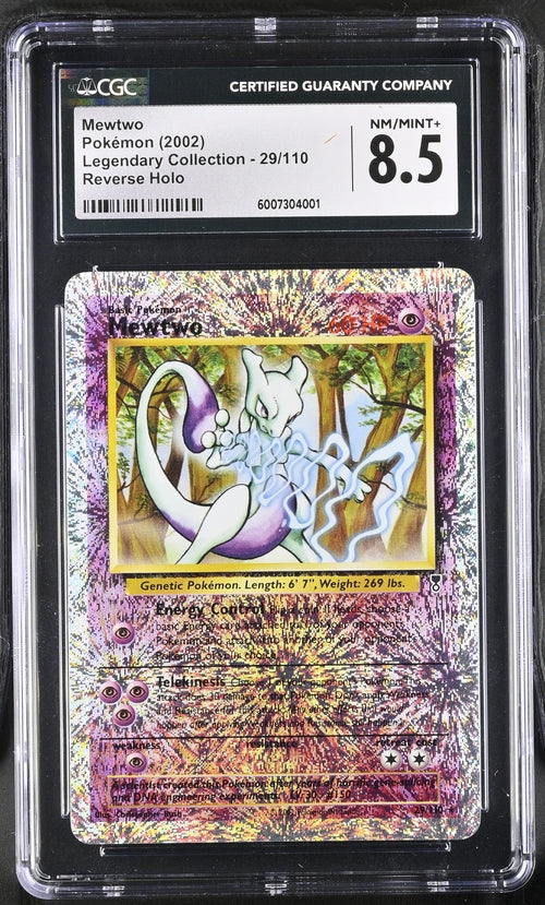 Mewtwo [Reverse Holo] #29 (CGC 8.5) - Legendary Collection