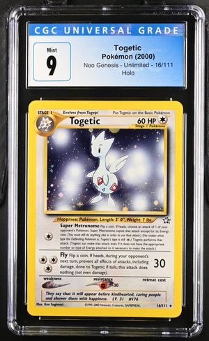 Pokemon: Togetic 16/111 - Unlimited Neo Genesis - CGC 9