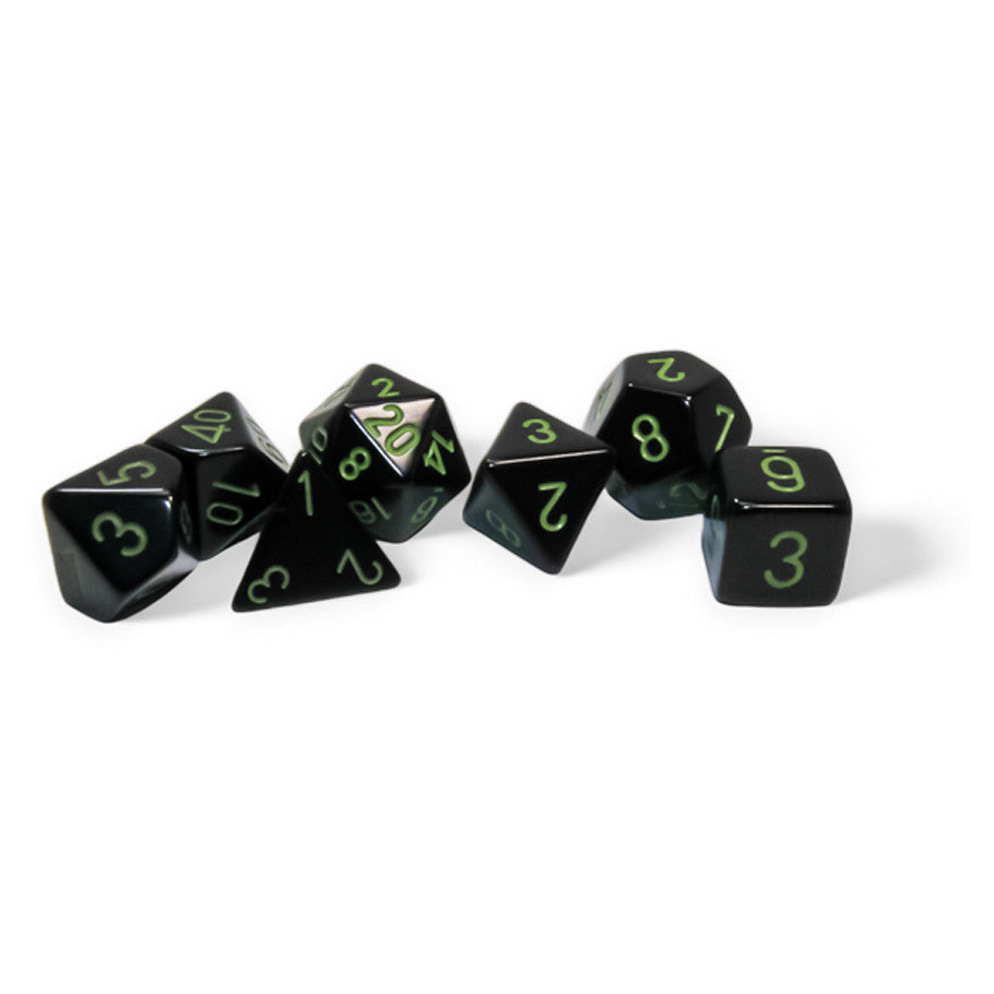 7-Set Opaque Black with green - VGMX