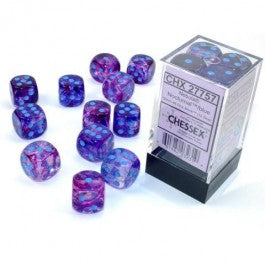Chessex Nebula Nocturnal Blue Luminary 16 MM Set - VGMX