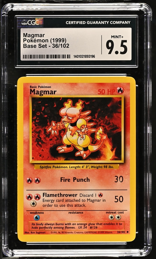 Magmar Pokemon Base Set (1999) - CGC 9.5