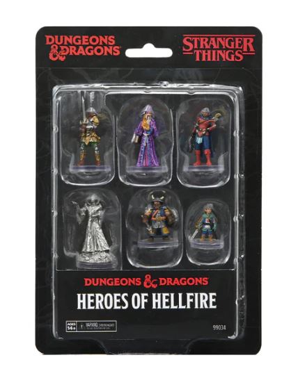 Dungeons & Dragons: Stranger Things Heroes of Hellfire Miniatures