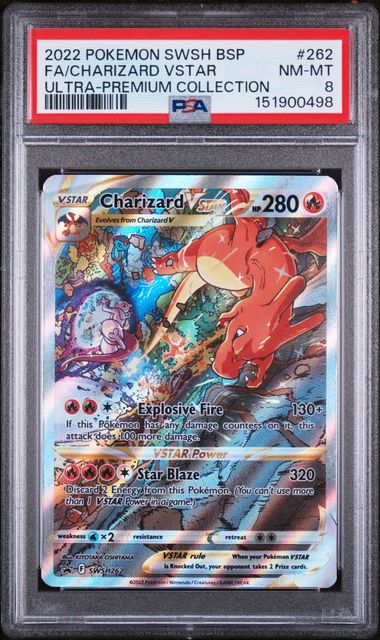 Pokémon: Charizard Vstar - SWSH262 - PSA 8