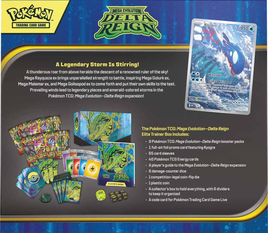 Pokémon| Mega Evolution: Delta Reign - Elite Trainer (Limit 2 Per Customer)