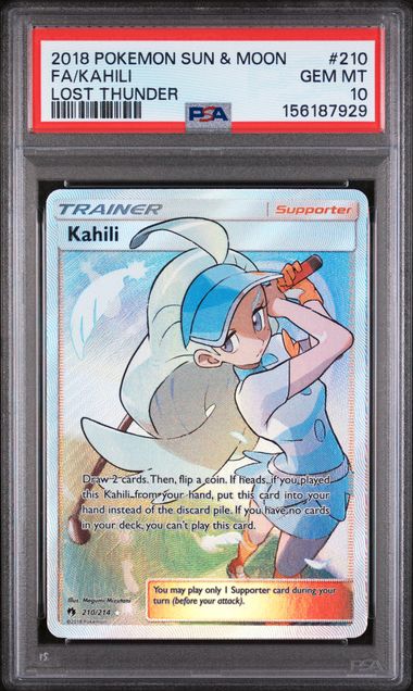 Pokémon: Kahili - 210/214 - Lost Thunder - PSA 10 - VGMX