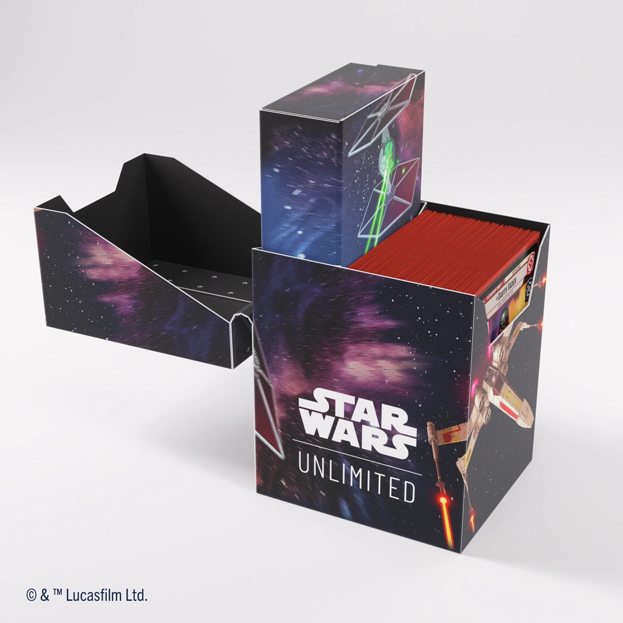 Gamegenic Deck Box: Star Wars Unlimited - Soft Crate - X-Wing/TIE Fighter