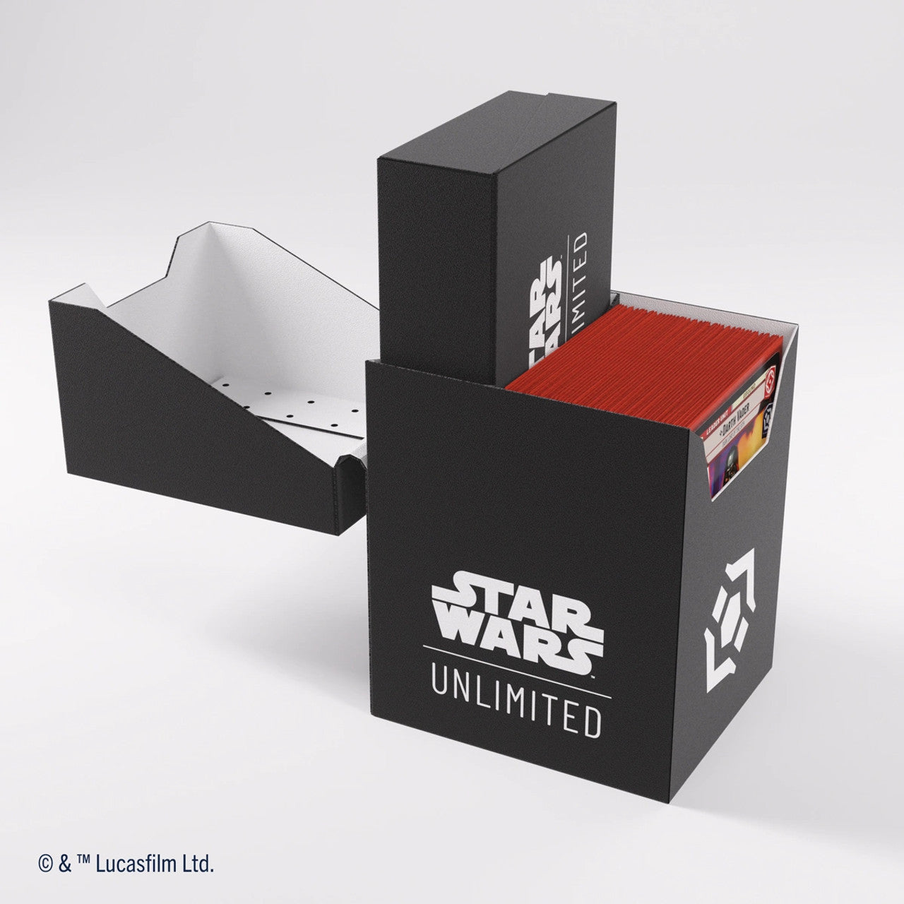 Gamegenic Deck Box: Star Wars Unlimited - Soft Crate - Black/White