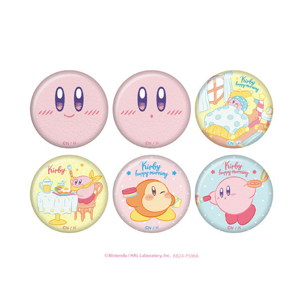 Kirby Kirby Happy Morning Fabric Style Tin Badge