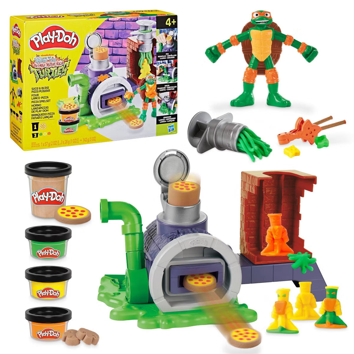 Play-Doh: Teenage Mutant Ninga Turtles Slice and Blast Pizza Playset - VGMX
