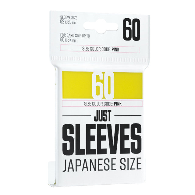 Game Genic Sleeves: Just Sleeves - Yellow Japanese Size (60)