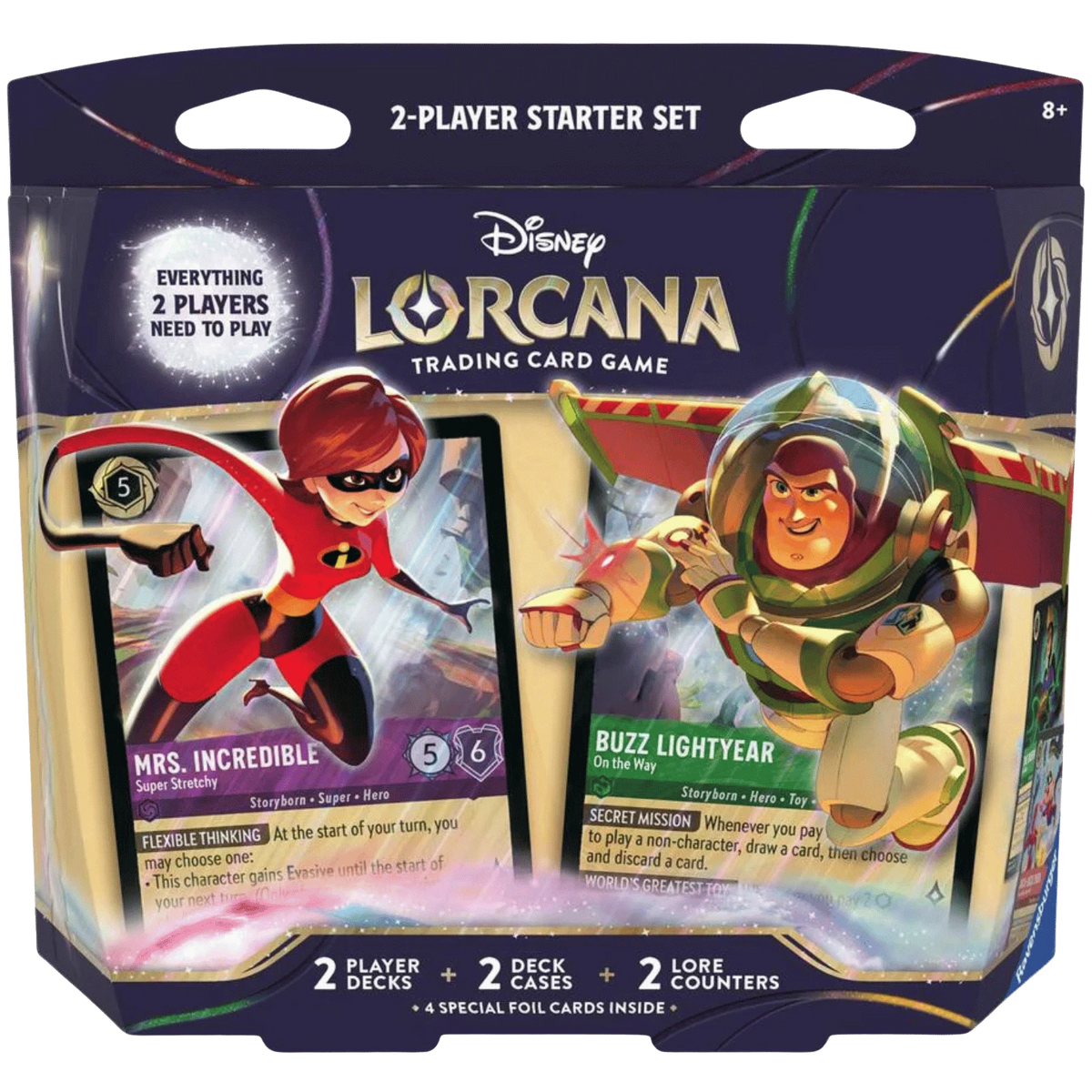 Lorcana TCG: 2-Player Deck - Elastigirl & Buzz Lightyear - VGMX