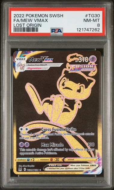 Pokémon Mew Vmax - TG30/TG30 - PSA 8 - VGMX