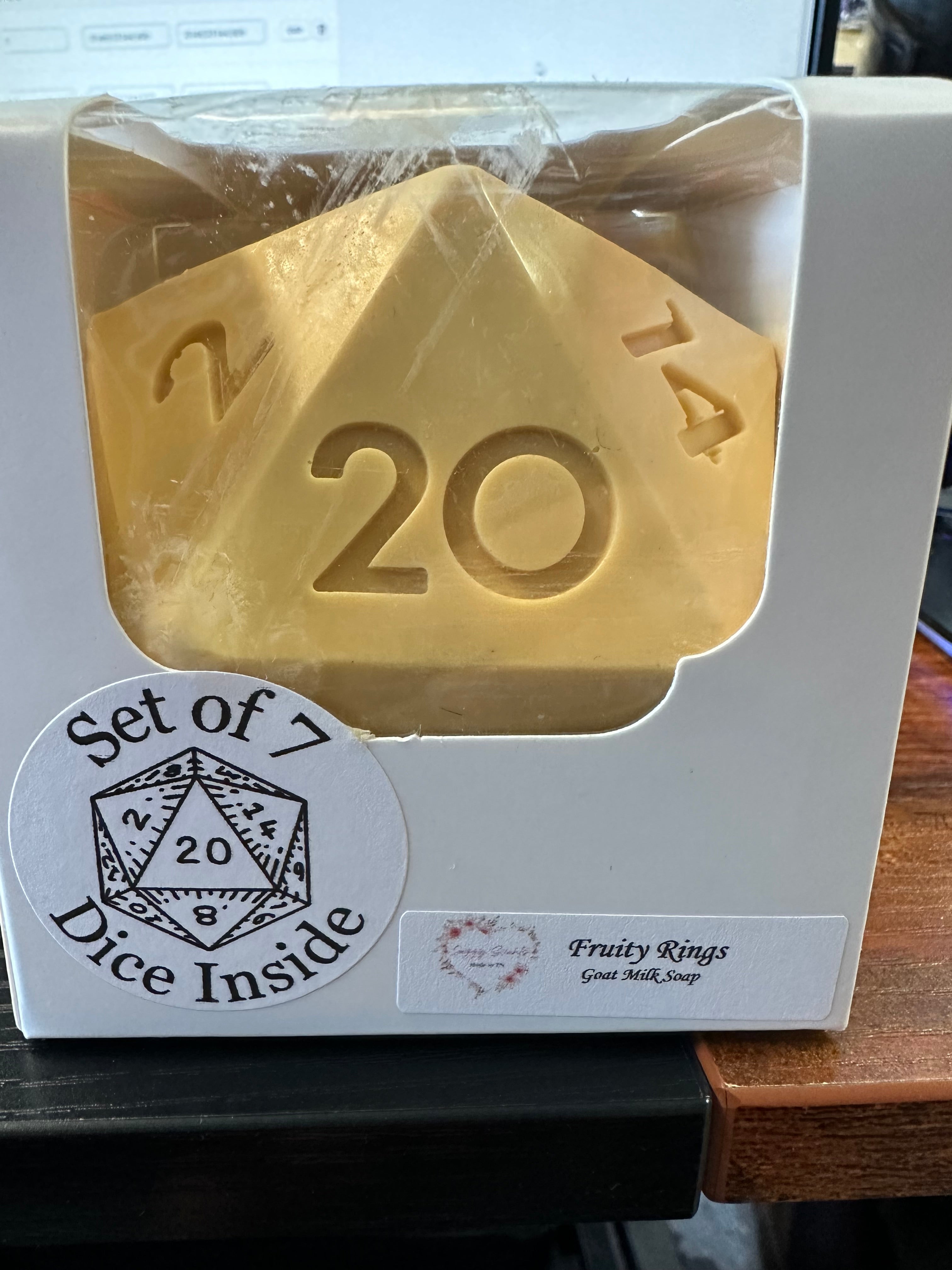 Jazzy Scents D20 Soap with Dice Set
