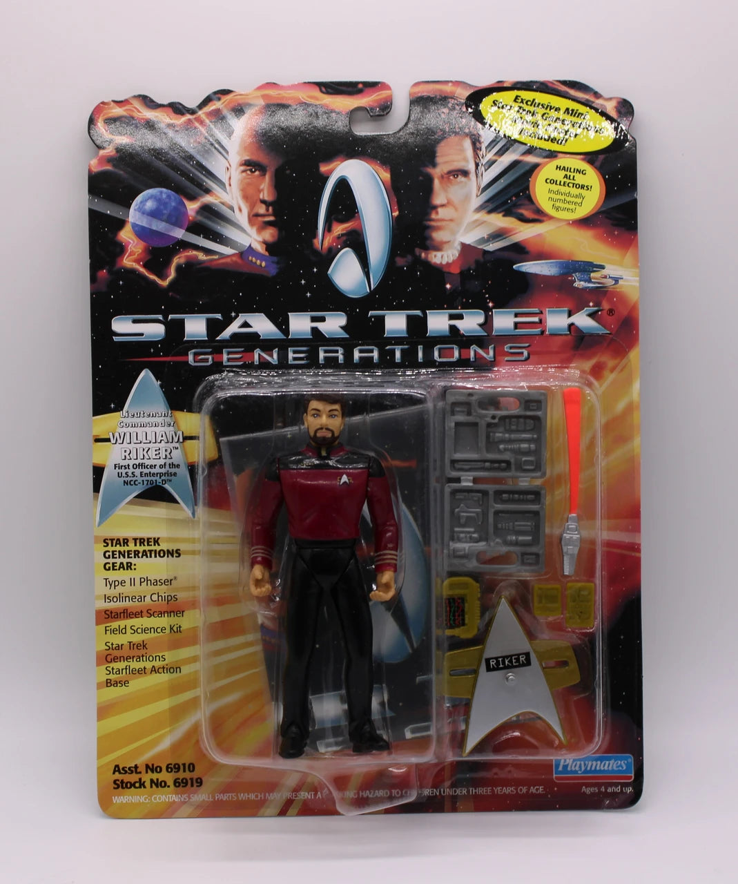 Star Trek: Generations| Riker Action Figure