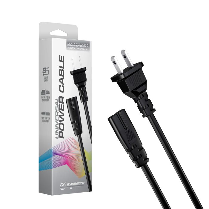 Universal Power Cable for PS1, PS2, XBOX, DC, SATURN - VGMX