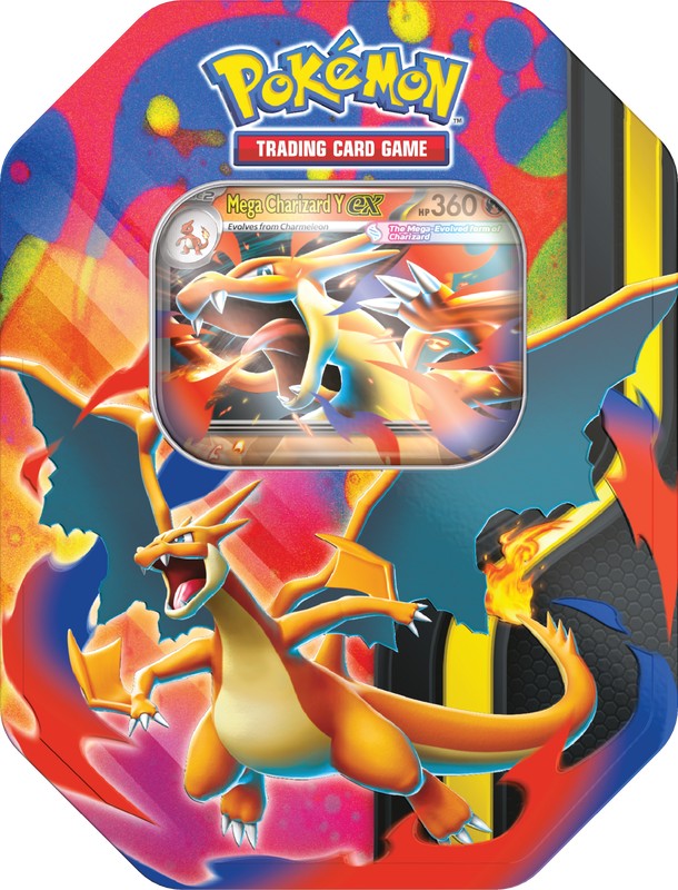 Pokémon TCG: Mega Charizard Tin -Limit One Per Customer