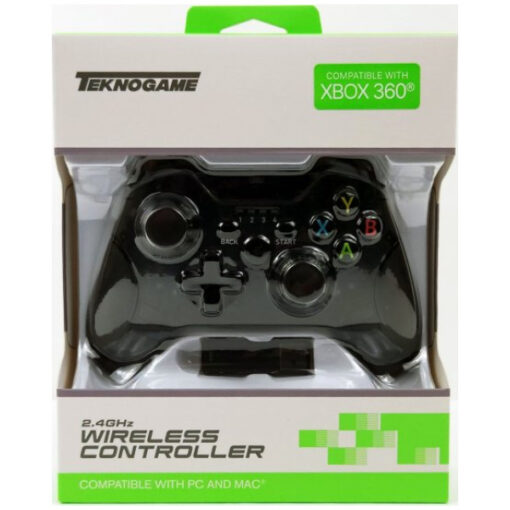 Clear Black Wireless Controller for Xbox 360