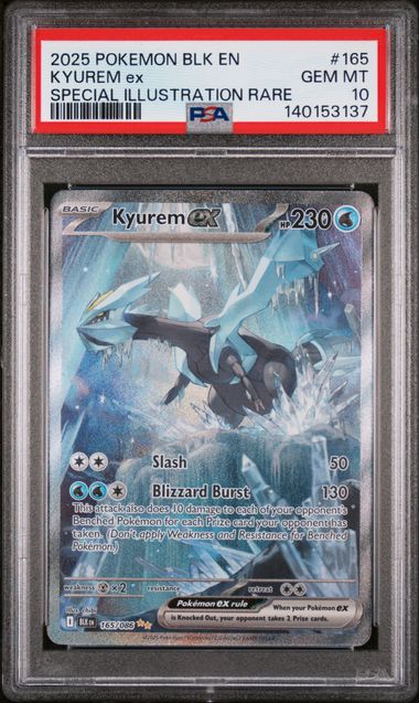 Pokémon: Kyurem ex - 165/086 - Black Bolt - PSA 10