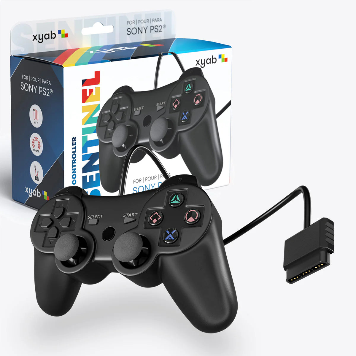 SENTINEL Wired PS2 Controller - Black