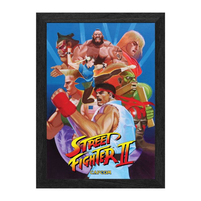 Street Fighter II: World Warriors Framed Lenticular Poster 10 x 12"