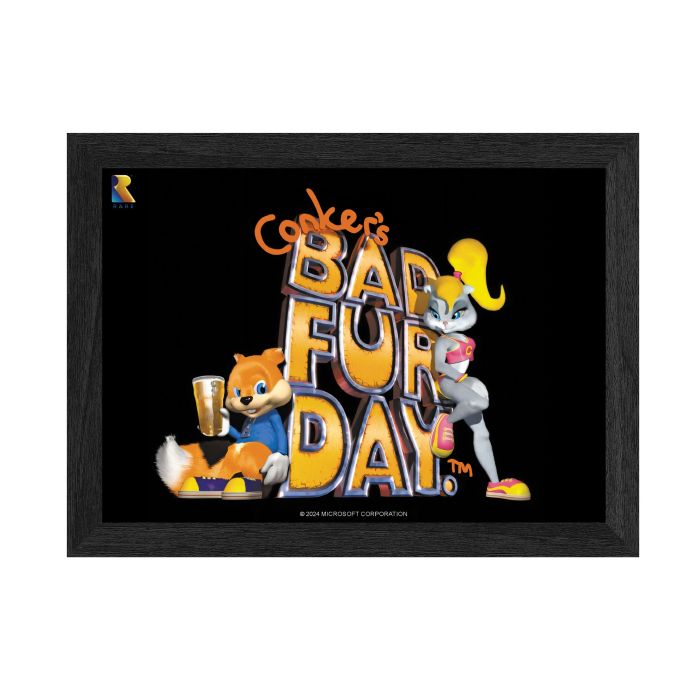 Conker: Bad Fur Day Framed Lenticular Poster - 10" x 12"