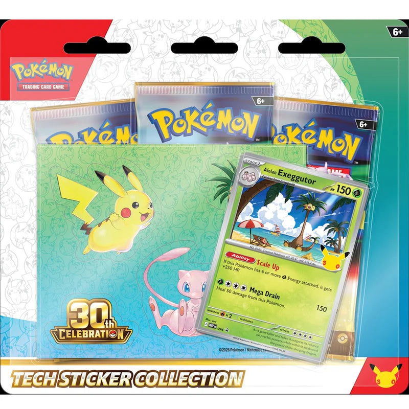 Pokémon: 30th Celebration- Tech Sticker Collection (Limit 2 Per Customer)