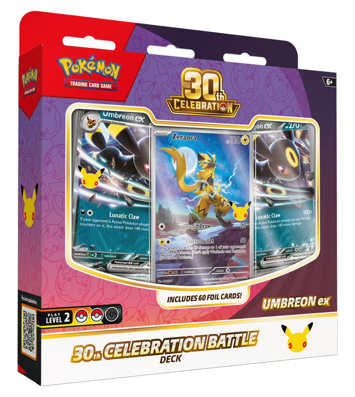 Pokémon: 30th Celebration- Battle Deck | Espeon ex or Umbreon ex (Limit 2 Per Customer)