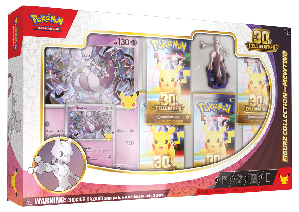 Pokémon: 30th Celebration- Figure Collection| Mew or Mewtwo (Limit 2 Per Customer)