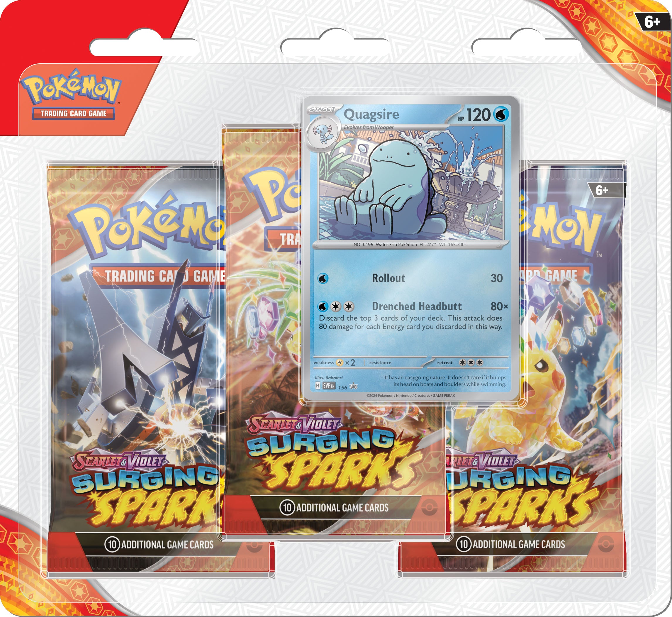 Pokémon Surging Sparks 3-Pack Blister