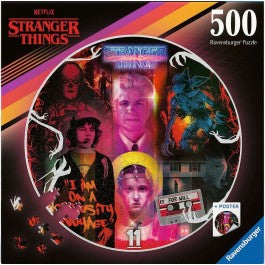 Ravensburger Stranger Things 500 Piece Round Puzzle