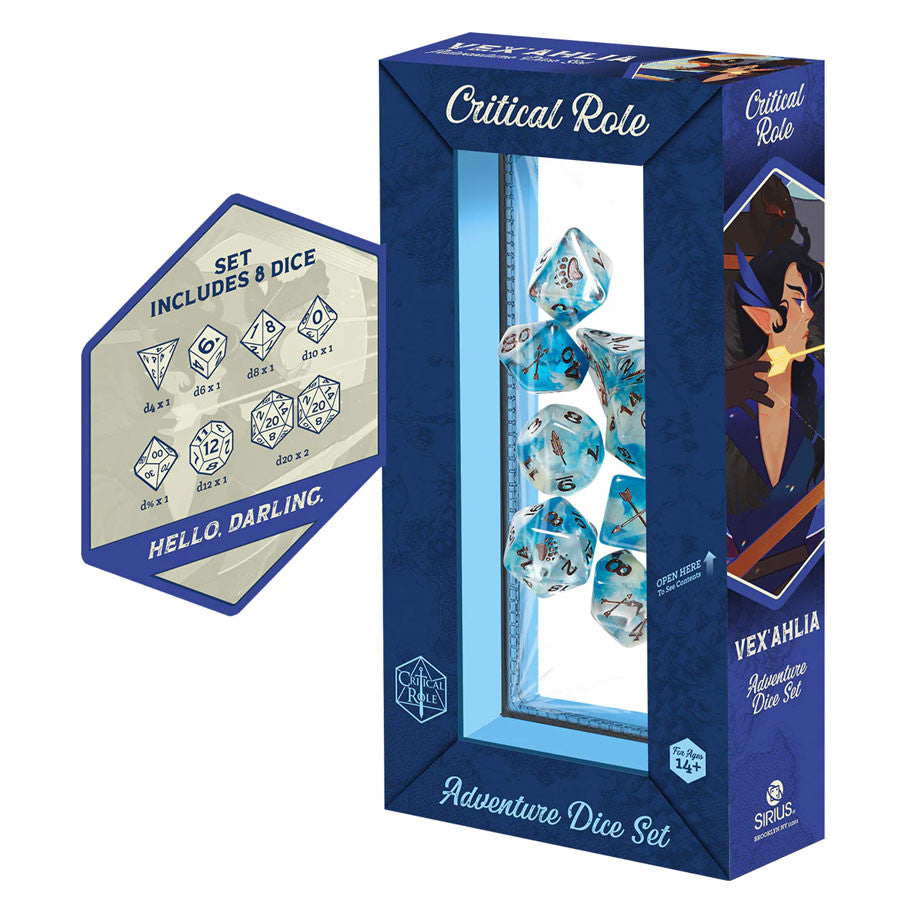 7-Set Vox Machina Adventure Dice: Vex’ahlia