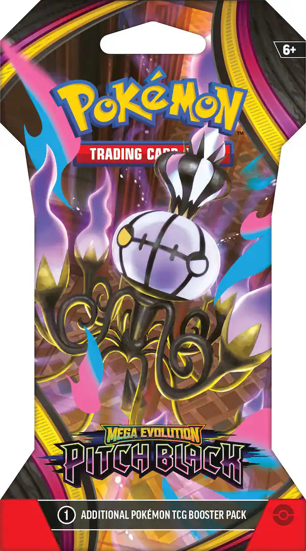 Pokémon: Mega Evolution Pitch Black - Sleeved Booster (Styles May Vary) - VGMX