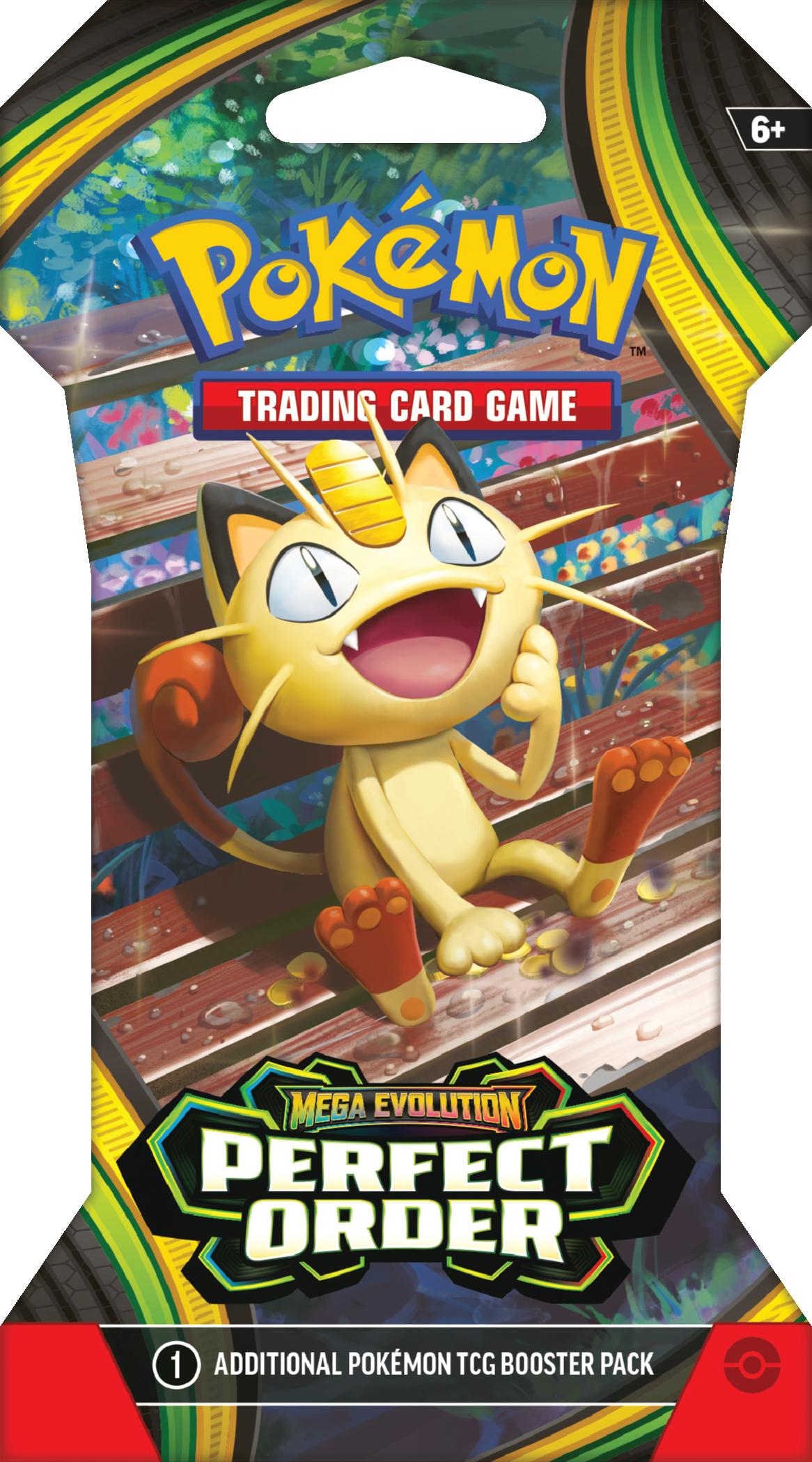Pokémon| Mega Evolution: Perfect Order - Sleeved Booster (Styles May Vary)