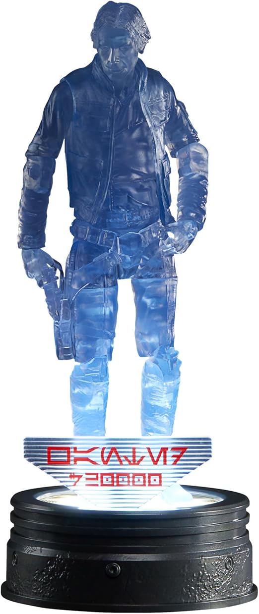 Star Wars The Black Series 6 Inch Action Figure Holocomm Collection Deluxe - Hologram Han Solo - VGMX