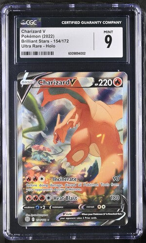 CGC 9 Charizard V (Alternate Full Art) - SWSH09: Brilliant Stars