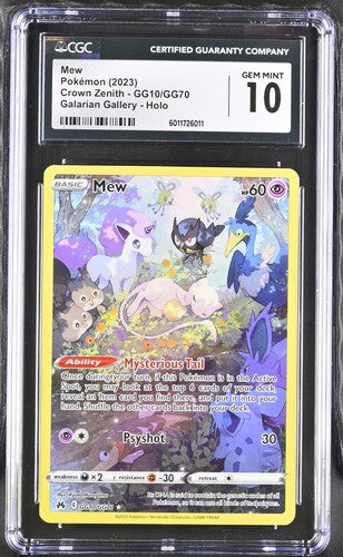 CGC 10 Mew GG10/GG70 - Crown Zenith Galarian Gallery