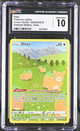 CGC 10 Ditto GG22/GG70 - Crown Zenith Galarian Gallery