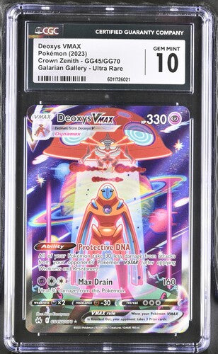 CGC 10 Deoxys VMAX GG45/GG70 - Crown Zenith Galarian Gallery